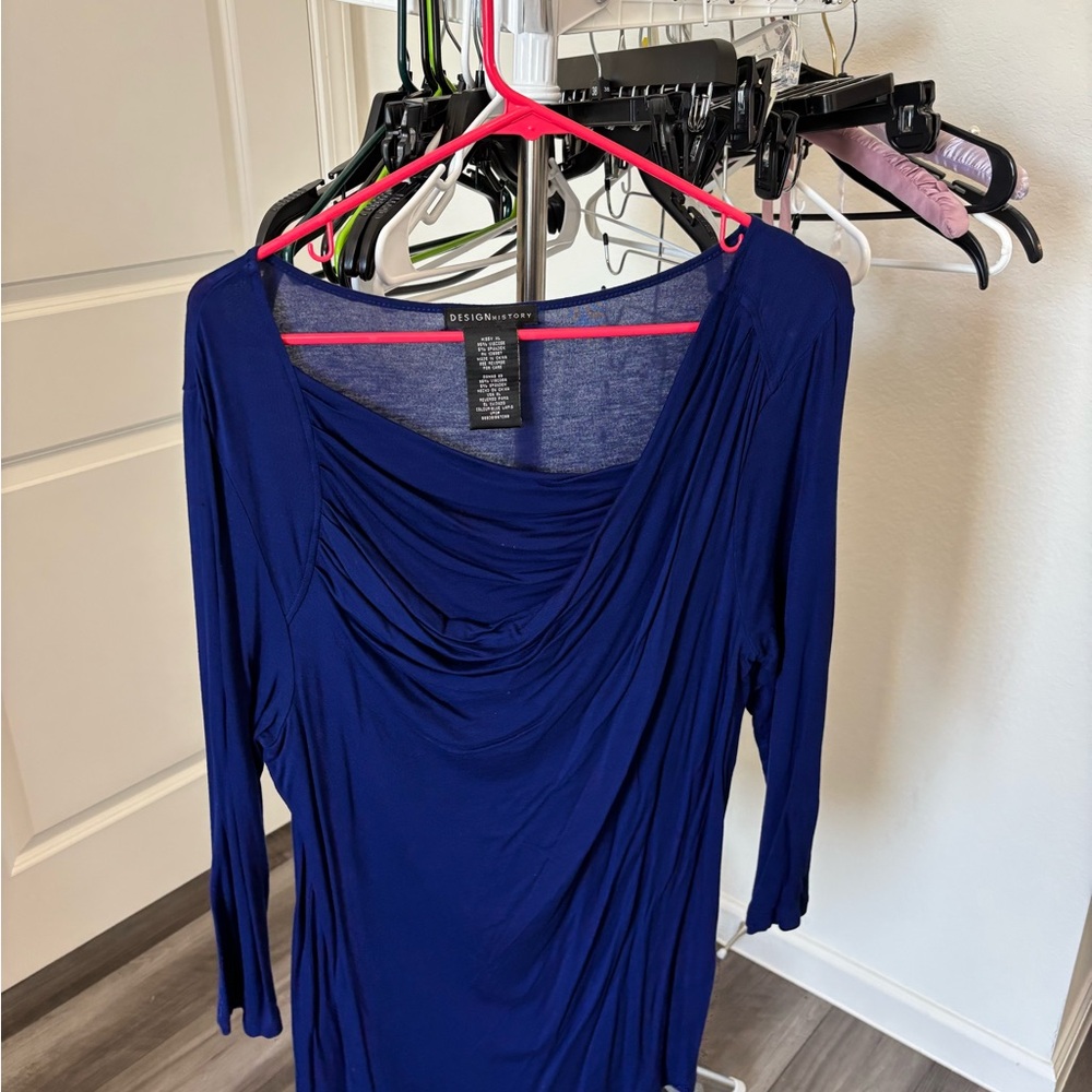 Design History Navy Top